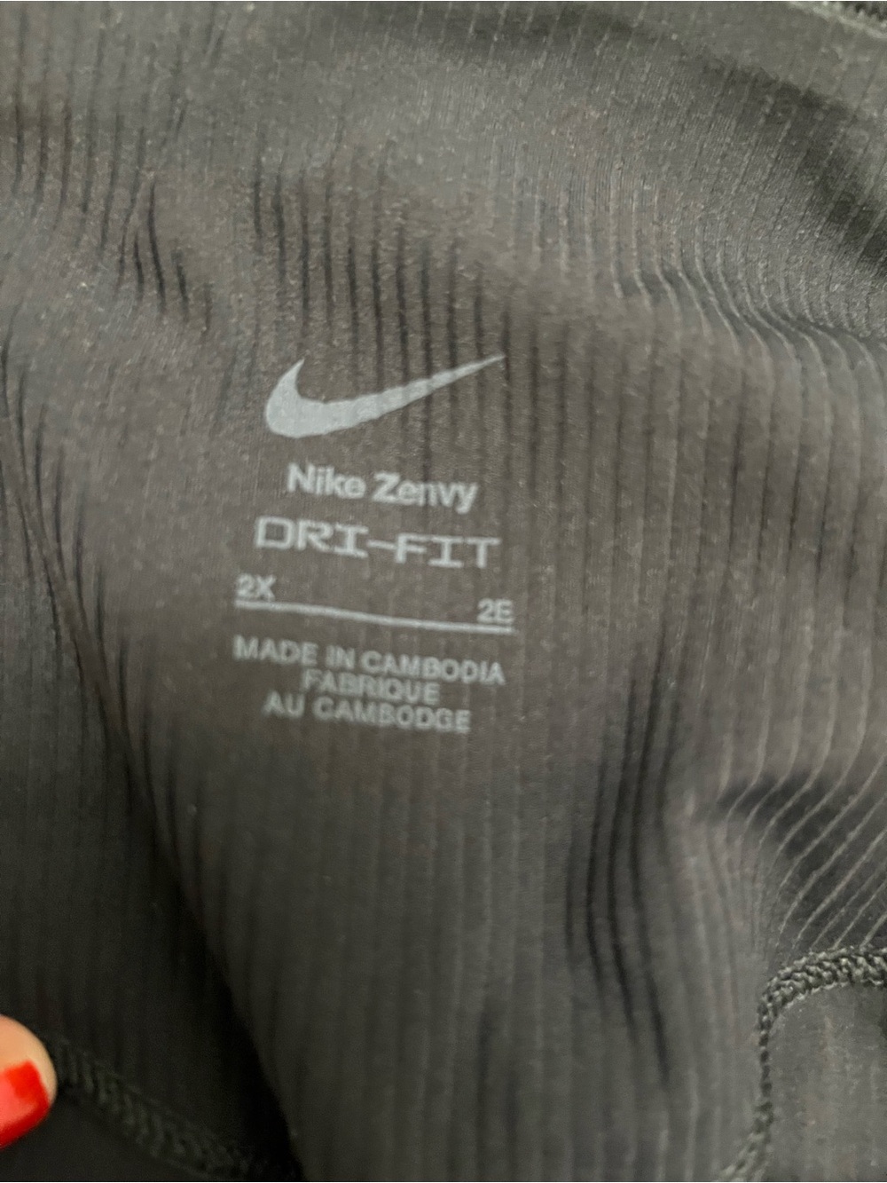 Nike Women's Zenvy Rib Gentle Support High-Waisted 7/8 Leggings-NWOT-size 2X - Picture 6 of 7